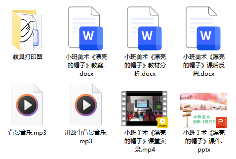 小班美术《漂亮的帽子》 小班美术《漂亮的帽子》