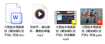 大班语言《糊涂熊队划不快》 大班语言《糊涂熊队划不快》