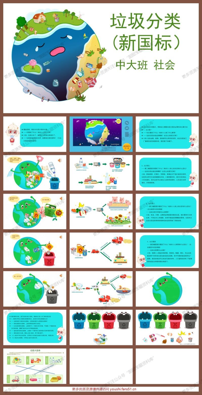 中大班社会《垃圾分类》
