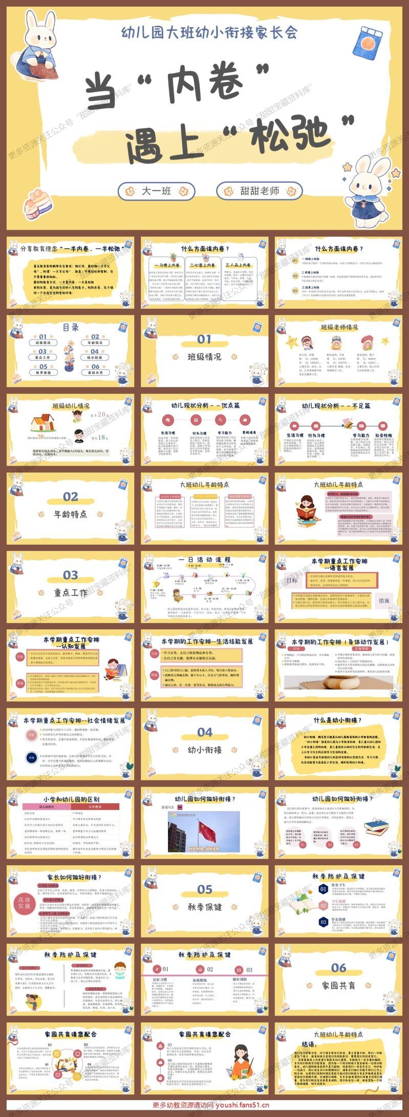 大班秋季开学家长会《当“内卷”遇上“松弛”》